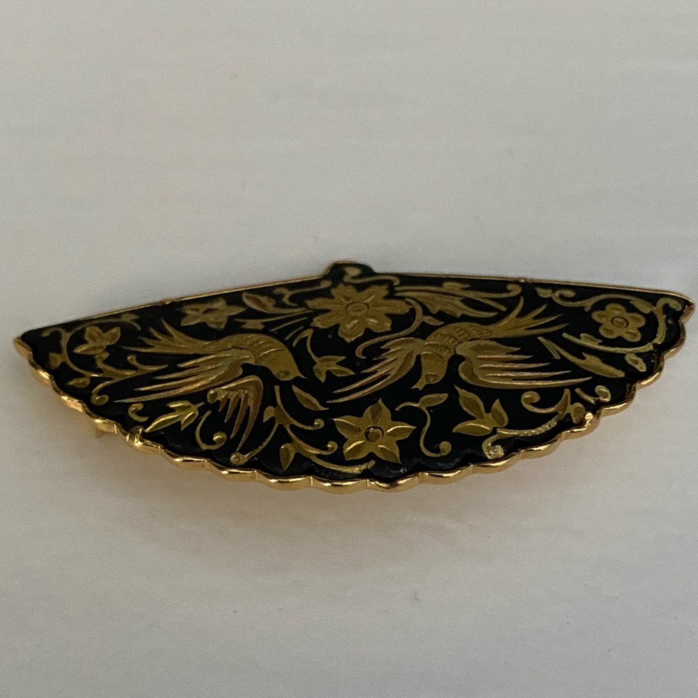 Vintage fan brooch - Picture 6 of 8